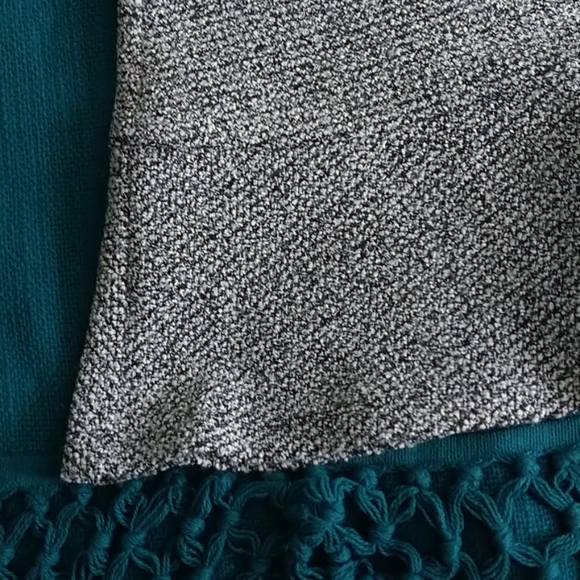 NWT LOFT Light Grey Flared Knit Skirt Sz S - Picture 2 of 4